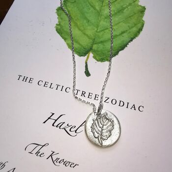 Tree Zodiac Necklace, Leaf Amulet, 12 of 12