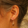 Smokey Quartz Woven Earrings, thumbnail 3 of 5