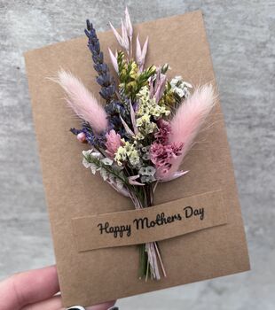 Mothers Day Dried Flower Card, 2 of 3