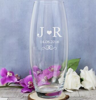 Personalised Monogram Bullet Vase, 3 of 3
