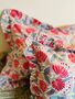 Indian Block Print Cushion, thumbnail 1 of 4
