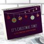 Personalised Christmas Time Baubles Tea Box With Tea, thumbnail 1 of 6