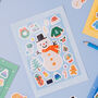 Snowman Christmas Eve Card With Stickers, thumbnail 1 of 2