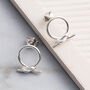 Sterling Silver Circle Knot Studs, thumbnail 2 of 4