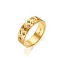 Starry Night Multi Gemstone Star And Moon Ring In Gold Vermeil, thumbnail 2 of 4