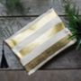 Personalised Gold Striped Or Dot Canvas Wash Bag, thumbnail 1 of 2