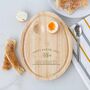 Personalised Happy Easter Breakfast Egg Board, thumbnail 3 of 3