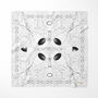 Champagne Large Square Silk Scarf | Gift For Celebrations, thumbnail 2 of 6