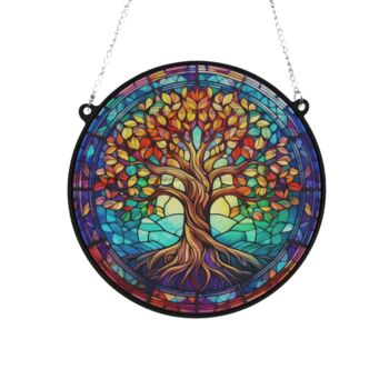 Tree Of Life Stained Glass Effect Suncatcher, 2 of 6