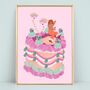 Party Girl Personalised Disco Ball Cake Print, thumbnail 9 of 9