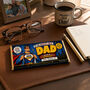 Personalised Superhero Best Dad Chocolate Bar Gift, thumbnail 2 of 4