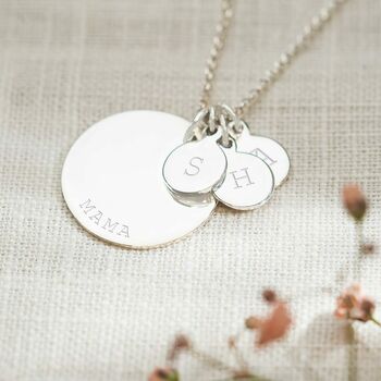 Sterling Silver Family Pendant Personalised Necklace, 6 of 10