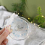 Personalised Glass Christmas Bauble, thumbnail 2 of 4