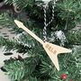Personalised Guitar Christmas Tree Decoration, thumbnail 6 of 10