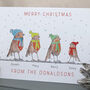 Personalised Robin Family Christmas Cards, thumbnail 2 of 3