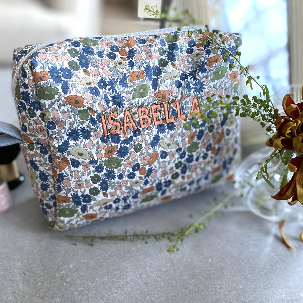 liberty print makeup bag