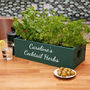 Personalised Wooden Plant Pot Holder Two Pots, thumbnail 1 of 5