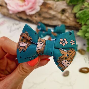 Happy Highland Cow Dog Bow Tie Limited Edition, 2 of 3