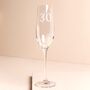 Personalised Milestone Age Champagne Glass, thumbnail 3 of 3