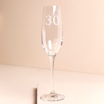Personalised Milestone Age Champagne Glass, 3 of 3