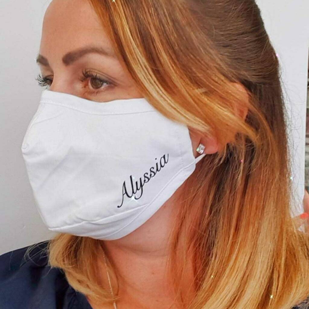 Personalised Face Mask By Koko Blossom