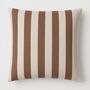 Hand Painted Sustainable Linen Cushion In Stripe Print, thumbnail 1 of 12