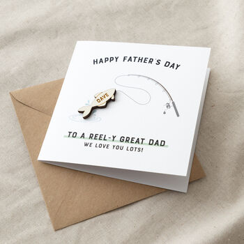 Wooden Fish Father's Day Card, 2 of 2