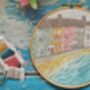 Pastel Cottages Embroidery Kit, thumbnail 7 of 11