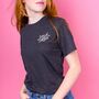 ‘Send Coffee’ Unisex Embroidered T Shirt, thumbnail 3 of 9