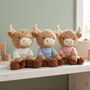 Personalised Harriet Highland Cow Soft Toy, thumbnail 1 of 11