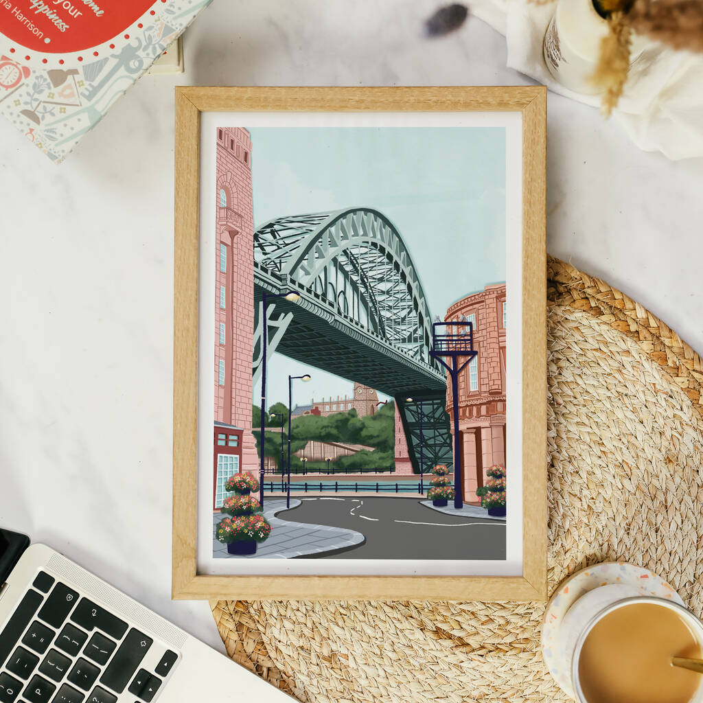 Newcastle Upon Tyne Art Print By Simply,Katy