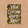Custom Quote Art Print Vintage Gold Leaf, thumbnail 8 of 8
