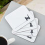 Cat Coasters, Set Of Four, thumbnail 5 of 6