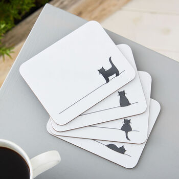 Cat Coasters, Set Of Four, 5 of 6