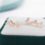Sterling Silver Butterfly Crawler Earrings, thumbnail 5 of 11