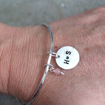 Bangle With Personalised Disc, 4 of 4
