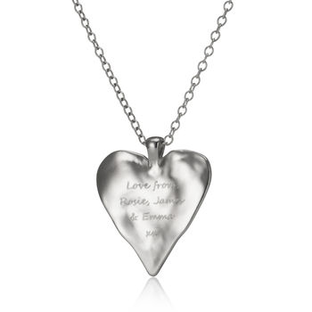 Personalised Maxi Organic Heart Necklace, 5 of 10