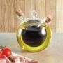 Italian Round Dual Oil And Vinegar Bottle, thumbnail 1 of 3