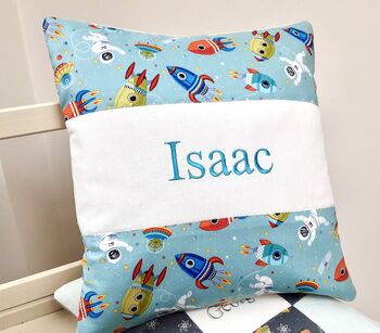 Outer Space Name Cushion, 9 of 11