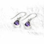 Amethyst Teardrop/Dangle Earrings, thumbnail 1 of 4