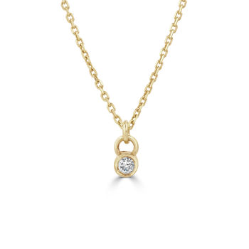 Tiny Diamond Necklace By Laura Adele Jewellery