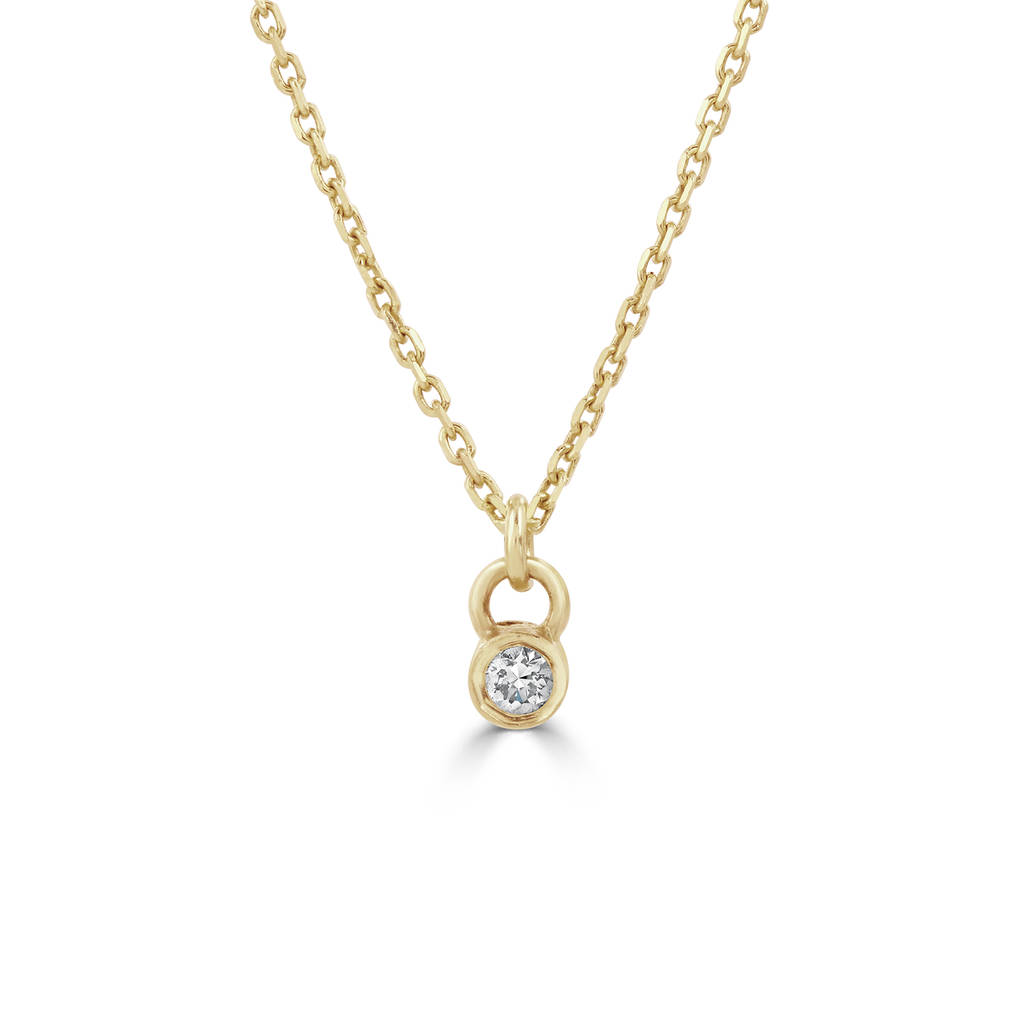 Tiny Diamond Necklace By Laura Adele Jewellery | notonthehighstreet.com