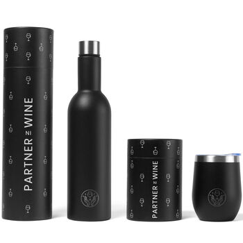Black Insulated Wine Bottle, 4 of 4