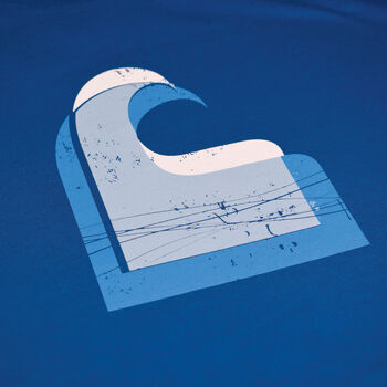 Wave Ocean Blue Surf T Shirt, 2 of 6