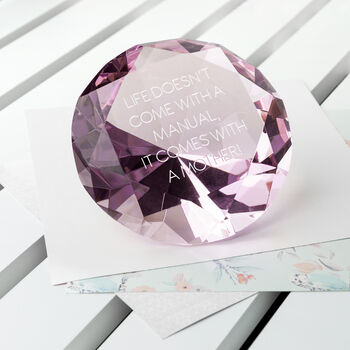 Personalised Pink Diamond Paperweight, 3 of 4
