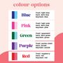 Two Tone Round Personalised Name School Bag Tag, thumbnail 7 of 8
