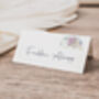 Wedding Place Cards Pink, Blue And White Florals, thumbnail 2 of 4