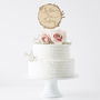 Personalised Engraved Wreath Cake Topper, thumbnail 2 of 8