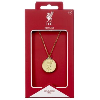 Liverpool Football Club Gold Finish Crest Necklace, 3 of 3