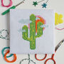 Cactus Mini Cross Stitch Craft Kit, thumbnail 1 of 2